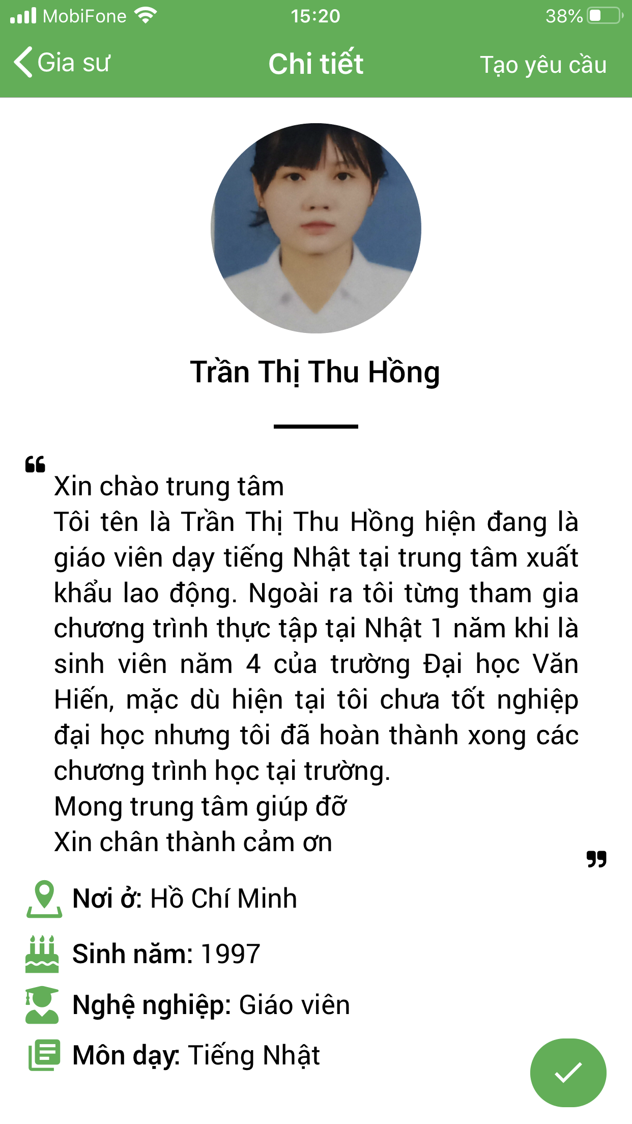 dạy kèm tiếng nhật
